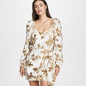 Dodo Bar Or Mona Velvet Mini Jacquard Dress